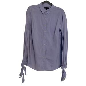 Banana Republic Women's Blue Riley Shirt W/ Bell Sleeves